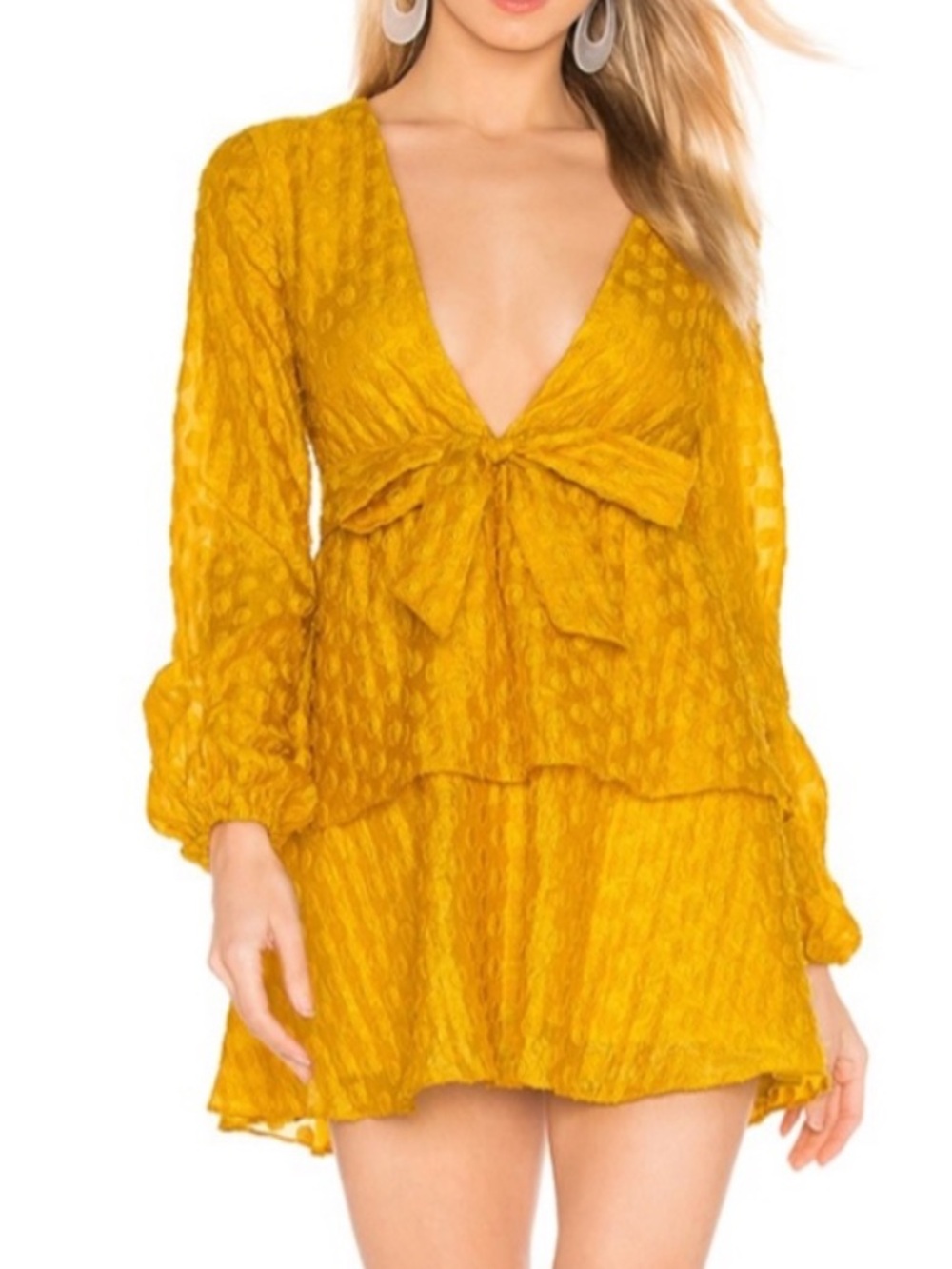 Majorelle Berkshire Dress in Mustard Yellow